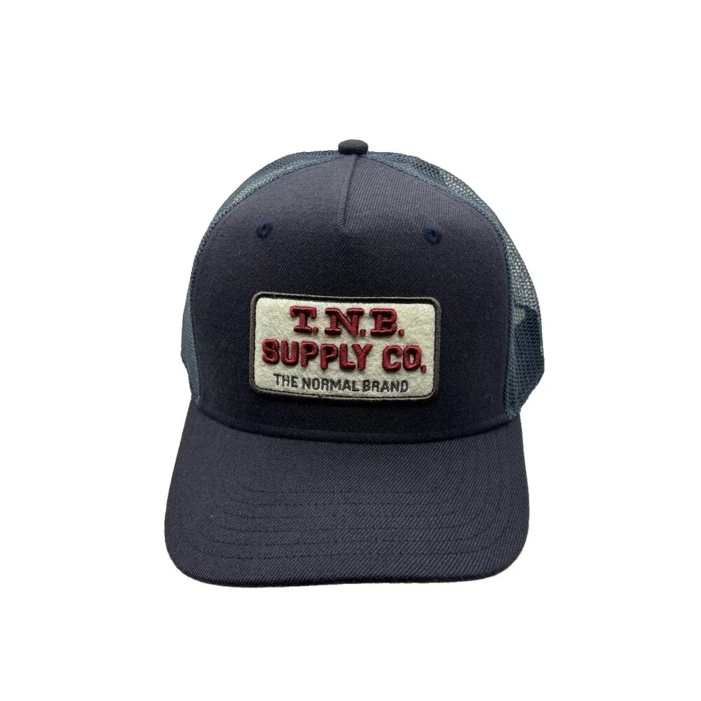The Normal Brand Hat Navy Blue TNB Supply Co Trucker Snapback